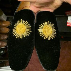 Christian Louboutin Morning Dandelion Flat Velvet Brode